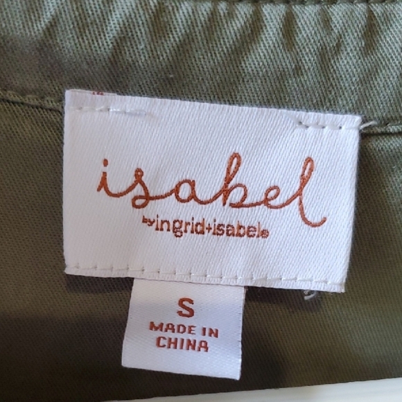 ISABEL Maternity Green Sleeveless Polo Collar Midi Sundress - Picture 3 of 11